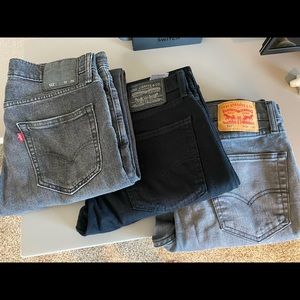 Levi’s 511 Jeans Stretch (3)pairs34x32,32x32,32x34
